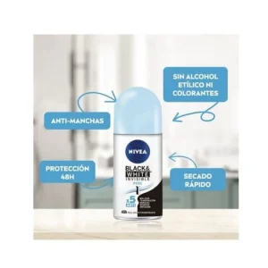 Desodorante Roll On Invisible Black & White Pure 50 Ml