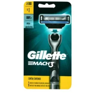 Mach3 1 Máquina Para Afeitar Recargable + 2 Cartuchos 1 Kit