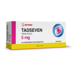 Tadseven (TADALAFILO) 5 mg x 30 comprimidos recubiertos