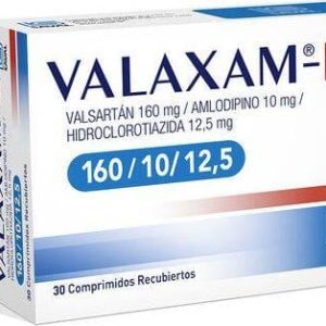 Valaxam-D 160 mg /10 mg / 12.5 mg x 30 comprimidos recubiertos