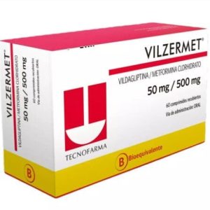 Vilzermet 50 mg / 500 mg x 60 comprimidos recubiertos "Ley Cenabast"