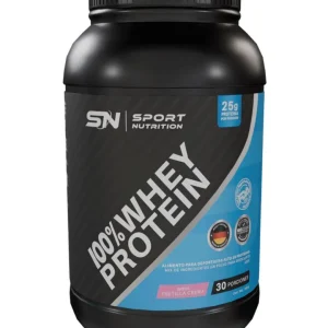 Whey Protein polvo 30 porciones 1080 g sabor frutilla crema