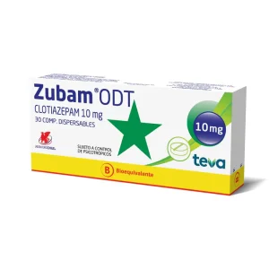 Zubam ODT 10 mg x 30 comprimidos (Venta Solo en Sucursal)
